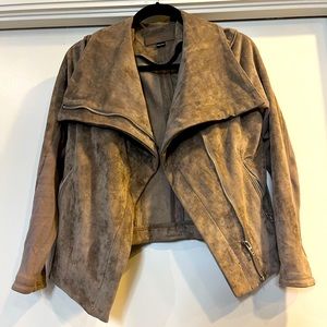 Tan velvet/suede jacket